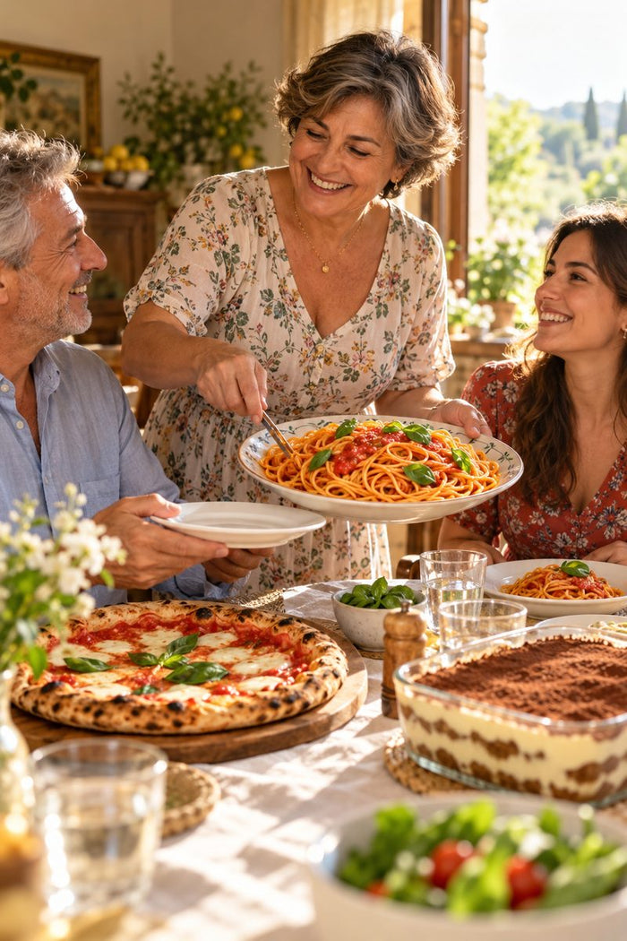 Dopo: la pasta della domenica, senza zucchero