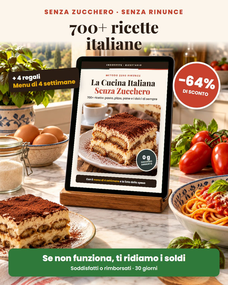 La Cucina Italiana Senza Zucchero: 700+ ricette in PDF