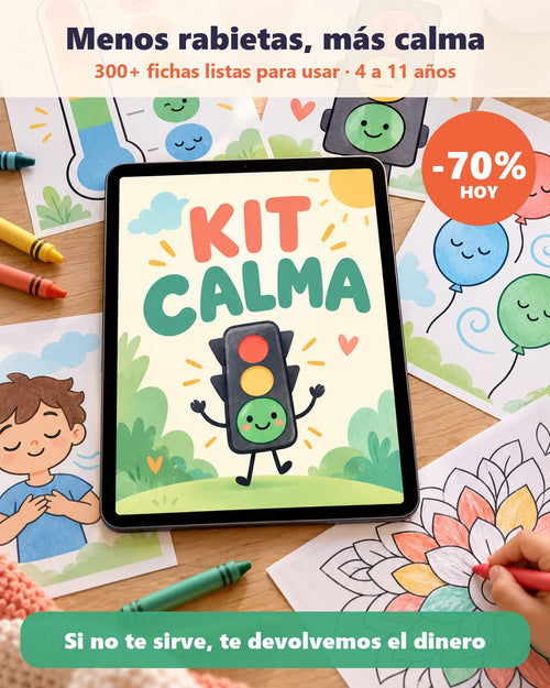 Kit Calma: 300+ fichas de emociones y TDAH