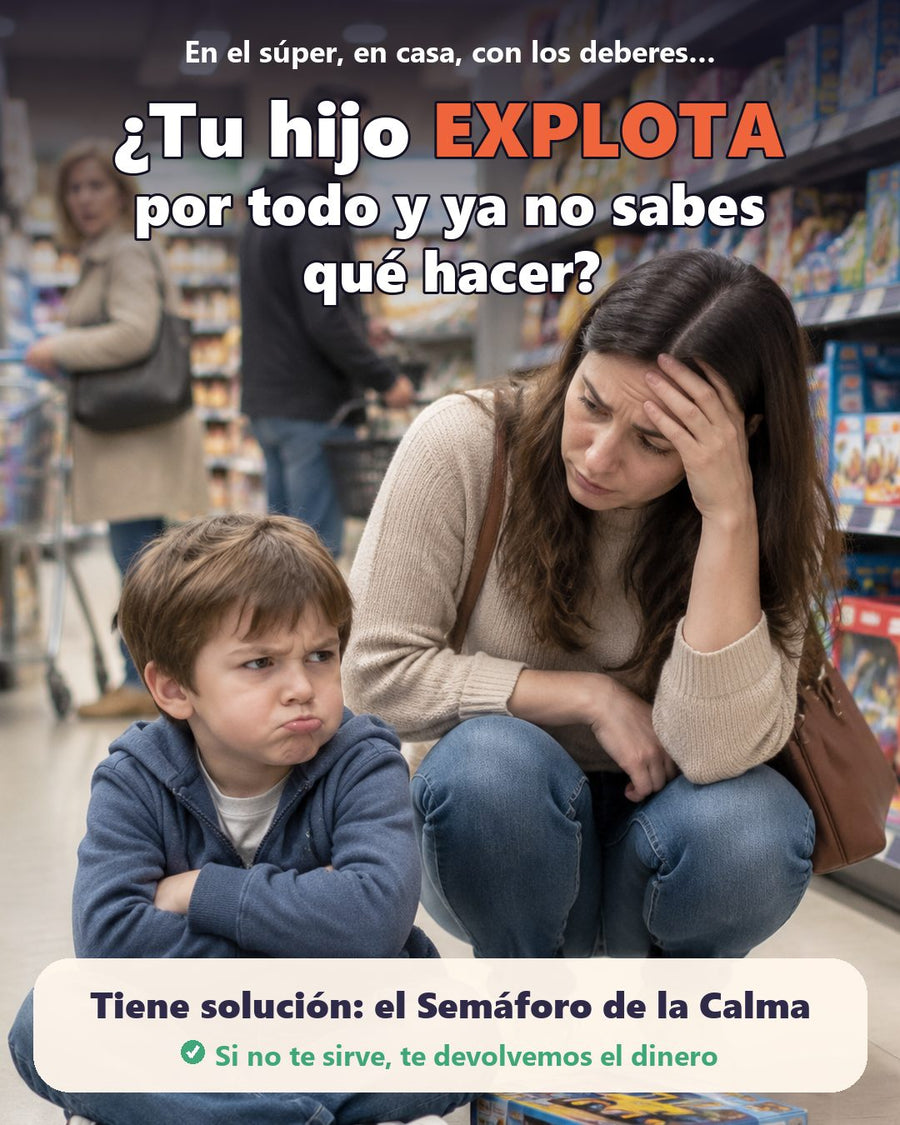 ¿Tu hijo explota por todo y ya no sabes qué hacer? Tiene solución: el Semáforo de la Calma