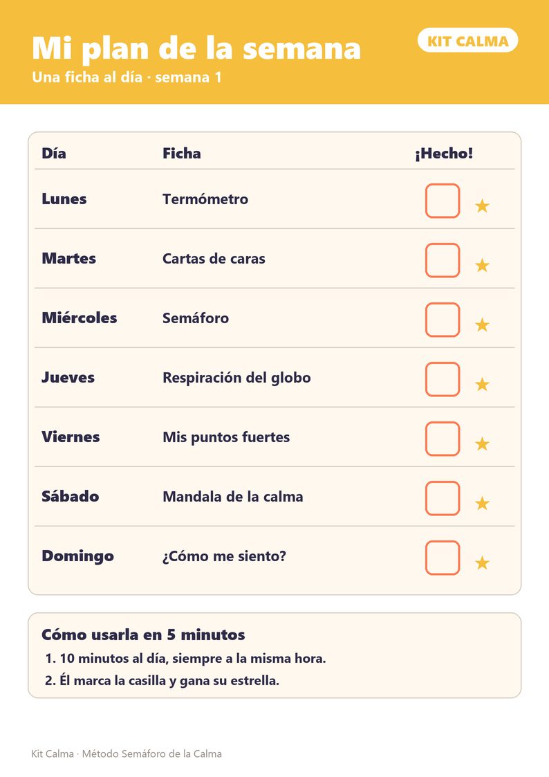Mi plan de la semana