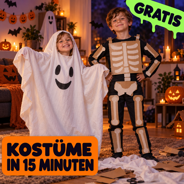 Kostüme aus Bettlaken und Karton